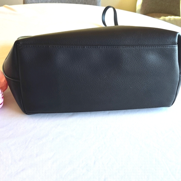 🏷️INC 2PC Zoiey Large Black Tote Plus Bonus Leopard Shoulder Bag - Picture 7 of 13